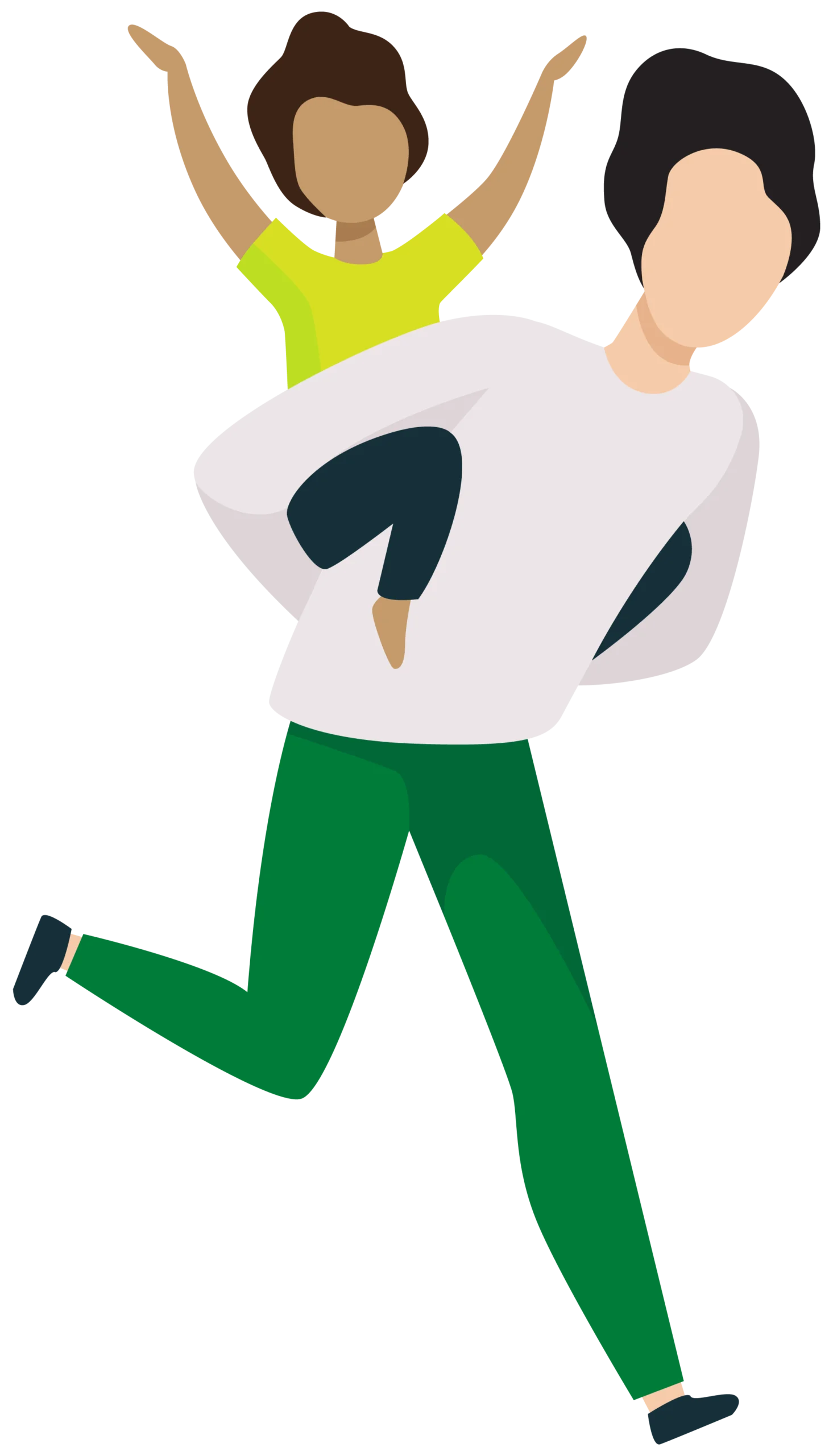 PARENT CARRYING CHILD